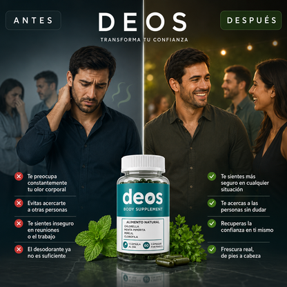 Deos™ | Combate el mal olor, aliento fresco y axilas secas