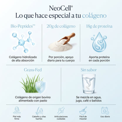 NeoCell® Colágeno Bio-Peptides – Fortalece Articulaciones, Piel y Cabello